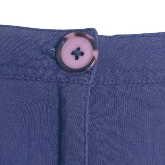 Jamie Sadock Size 10 Pants Womens Purple Button Closure High Waisted Zip Pockets - Picture 5 of 14